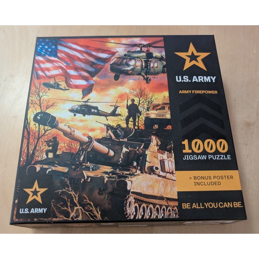 🦃New US Army-Army Firepower 1000 Piece Jigsaw